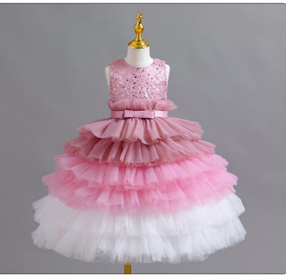 Children's Tulle Layered Dress