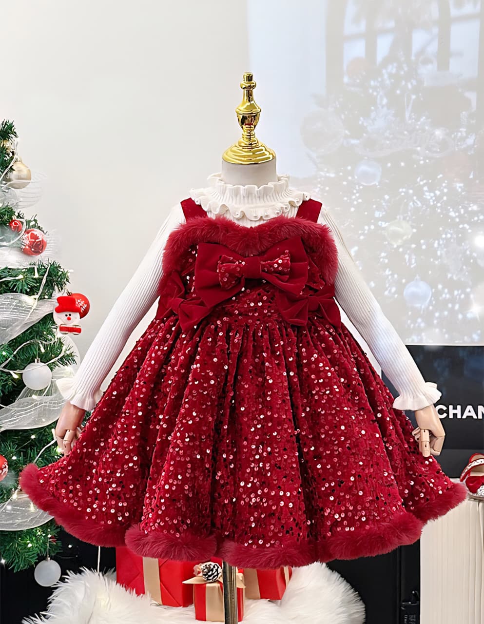 Shiny Sequin Children's Dress