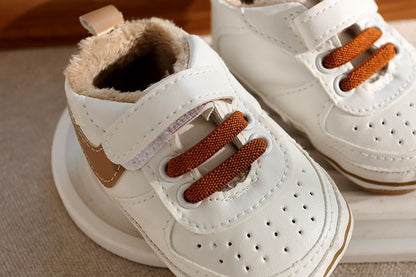 Kids Velcro Sneakers with Fur