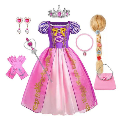 Pink Party Dress with Accessories