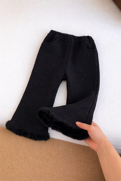 Children's Winter Pants with Plush Hem