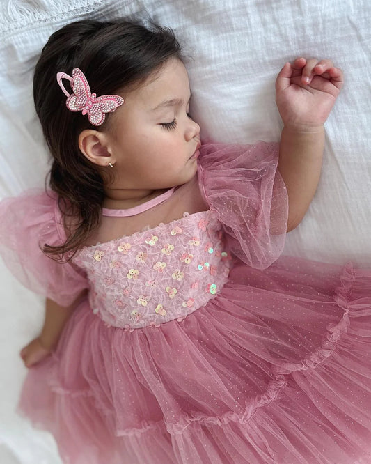 Children's Dress Pink Tulle and Sparkles