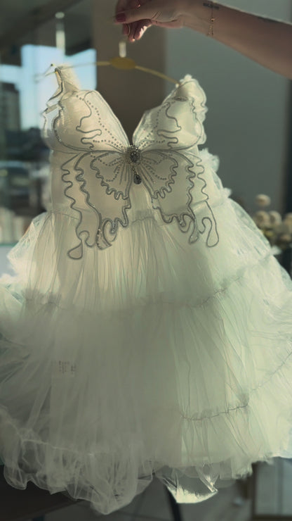 Shiny Wing Tulle Children's Dress