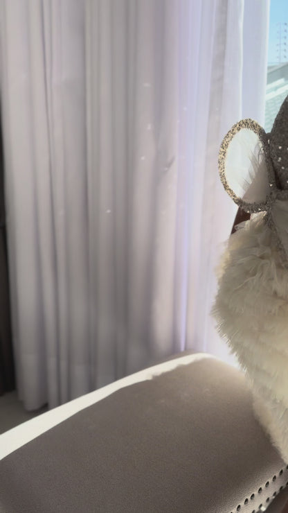 Shiny Children's Dress with Wings
