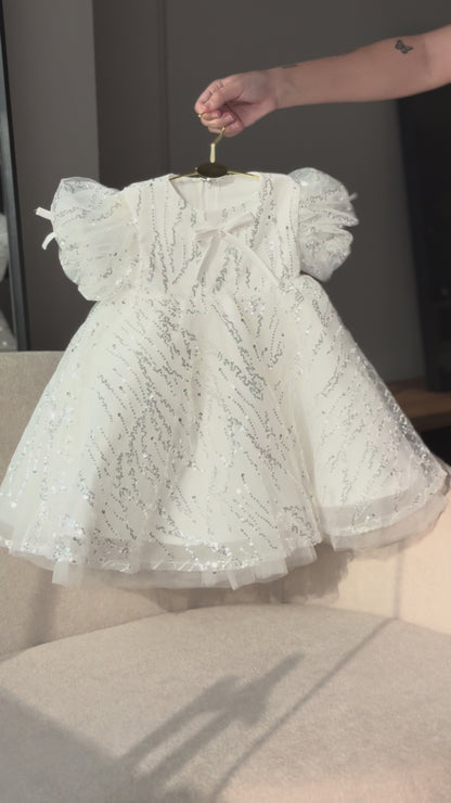 Children's Shiny Bow Dress