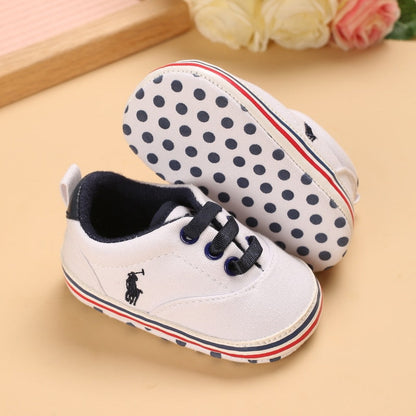 Boys' sneakers with a little horse design.
