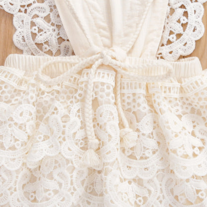 Body infantil con falda de encaje
