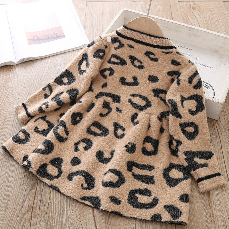 Vestido con estampado animal