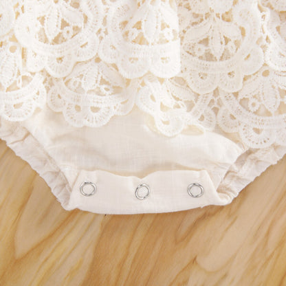 Body infantil con falda de encaje