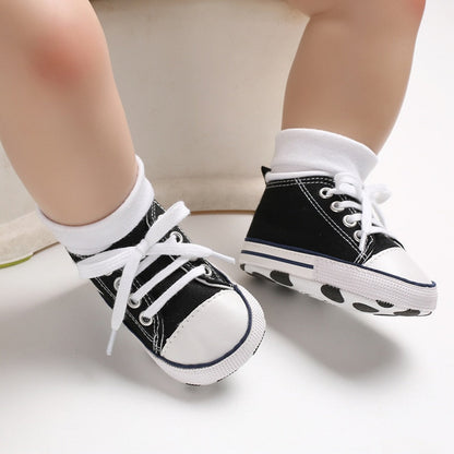 Tenis de colores estrella para bebés y niños pequeños