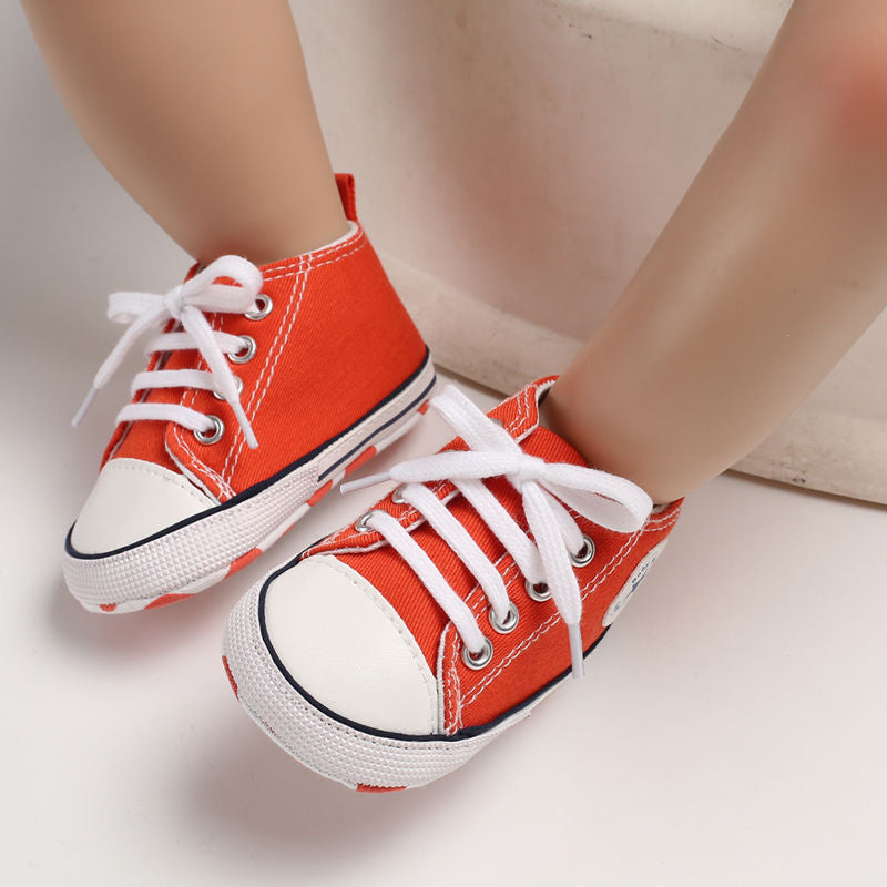 Tenis de colores estrella para bebés y niños pequeños