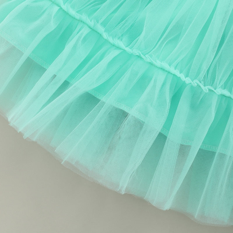 Vestido de tul con lazo 