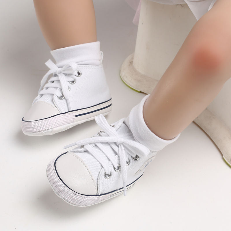Tenis de colores estrella para bebés y niños pequeños