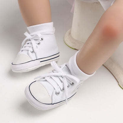 Tenis de colores estrella para bebés y niños pequeños