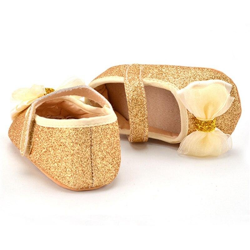 Zapatos planos con lazo y purpurina