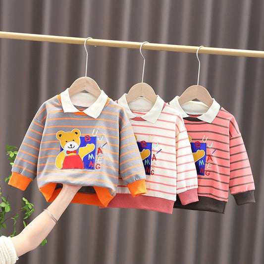 Suéter/blusa con letras de oso