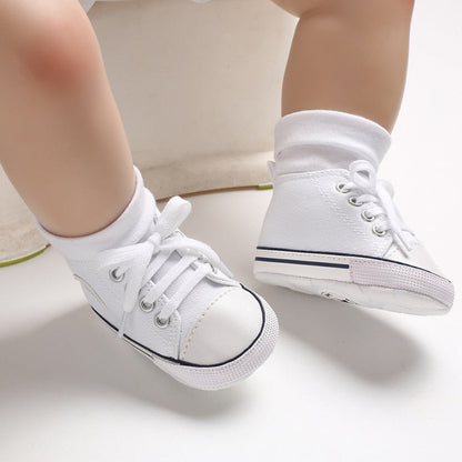 Tenis de colores estrella para bebés y niños pequeños