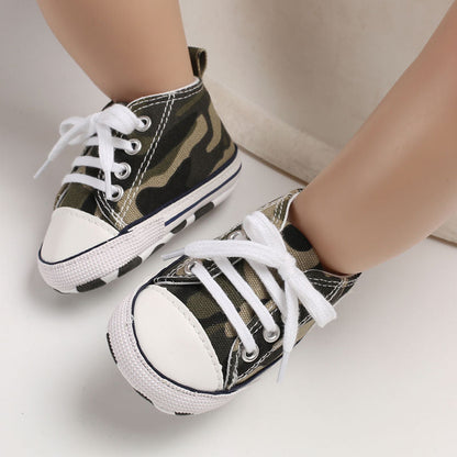 Tenis de colores estrella para bebés y niños pequeños