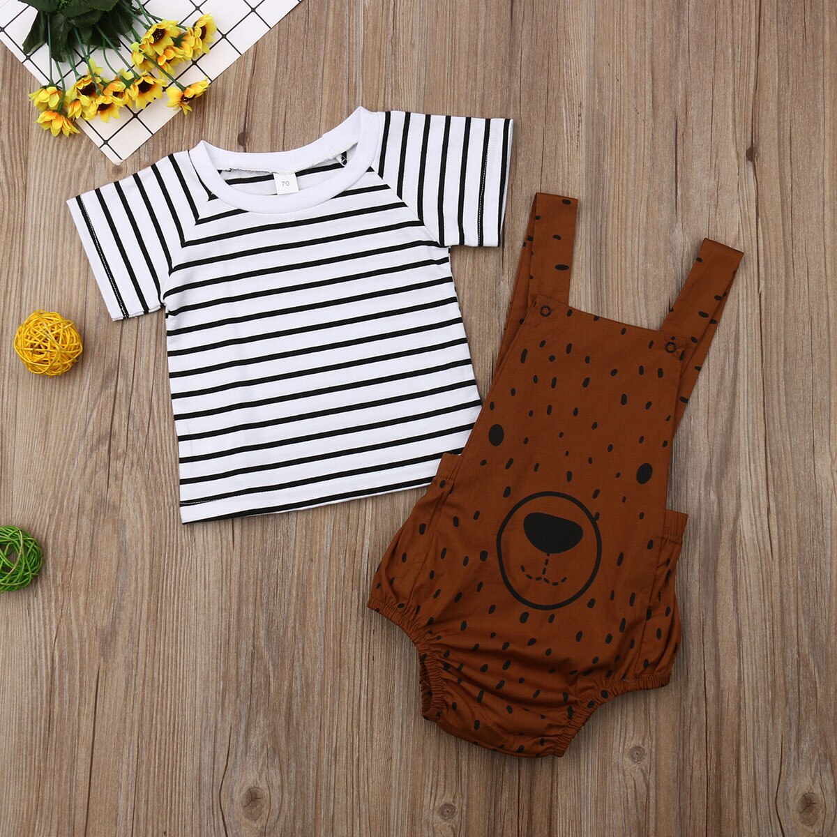 Body/camiseta de oso