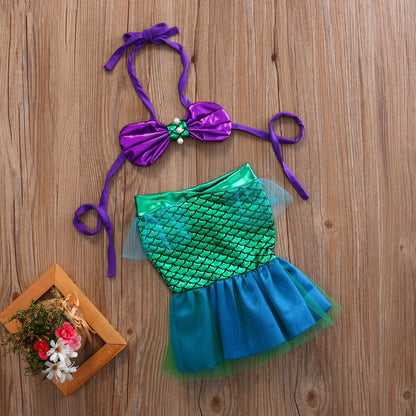 Conjunto de escamas de gasa, traje de baño, bikini, traje de baño, trajes de baño, vestido