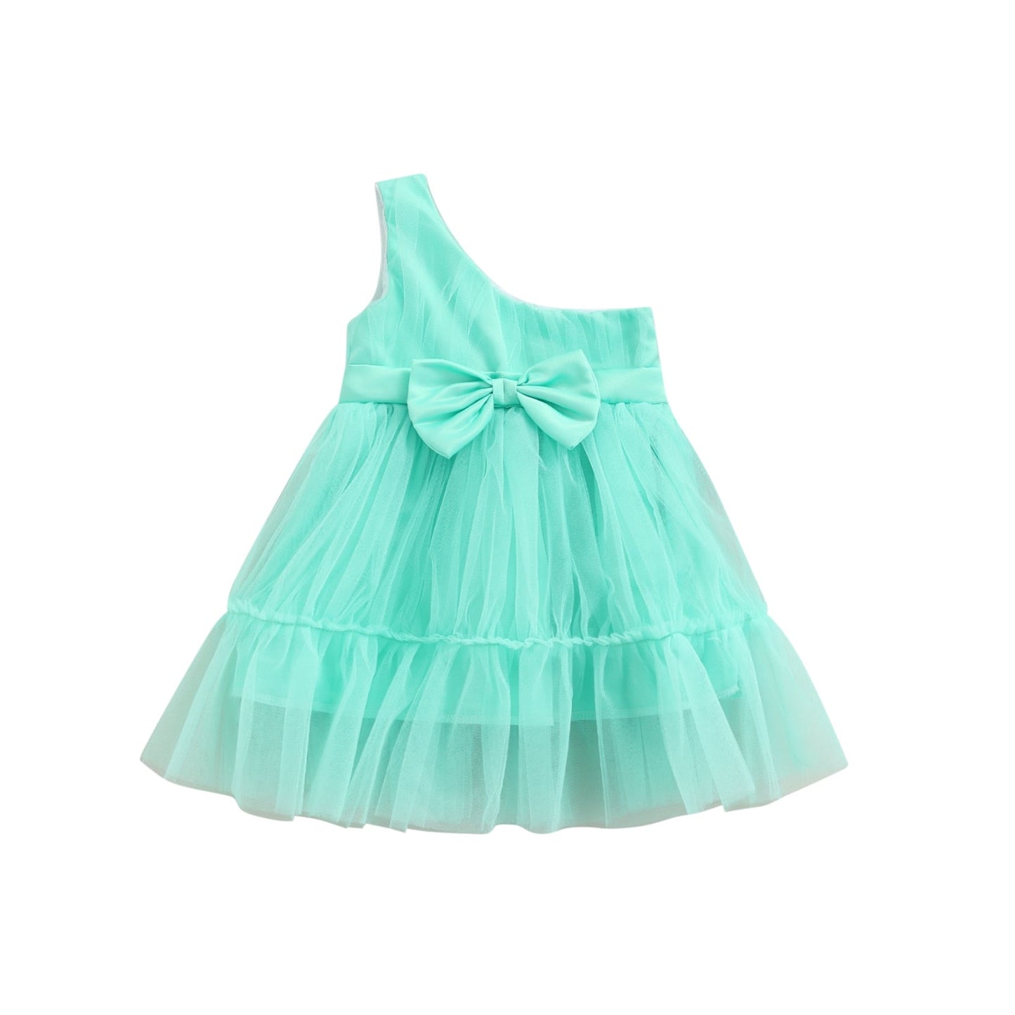 Vestido de tul con lazo 