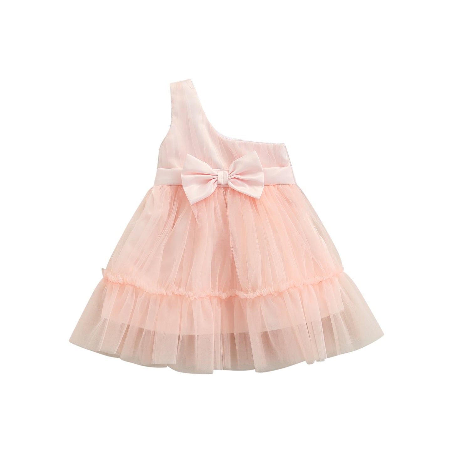 Vestido de tul con lazo 