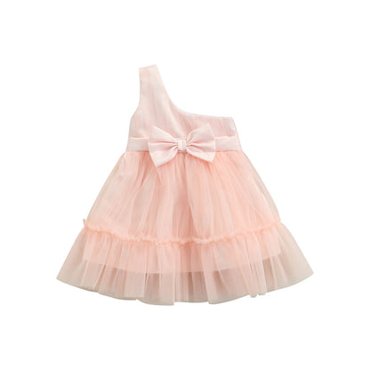 Vestido de tul con lazo 