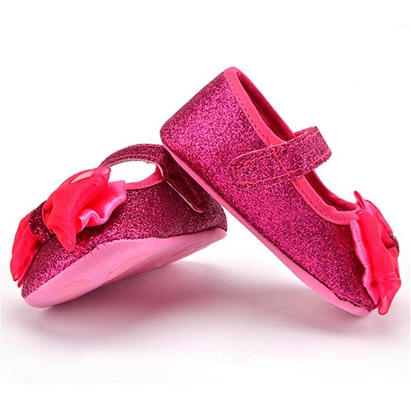 Zapatos planos con lazo y purpurina