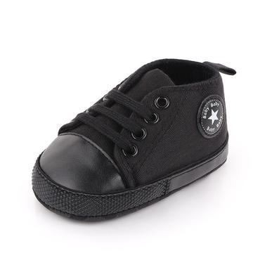 Tenis de colores estrella para bebés y niños pequeños