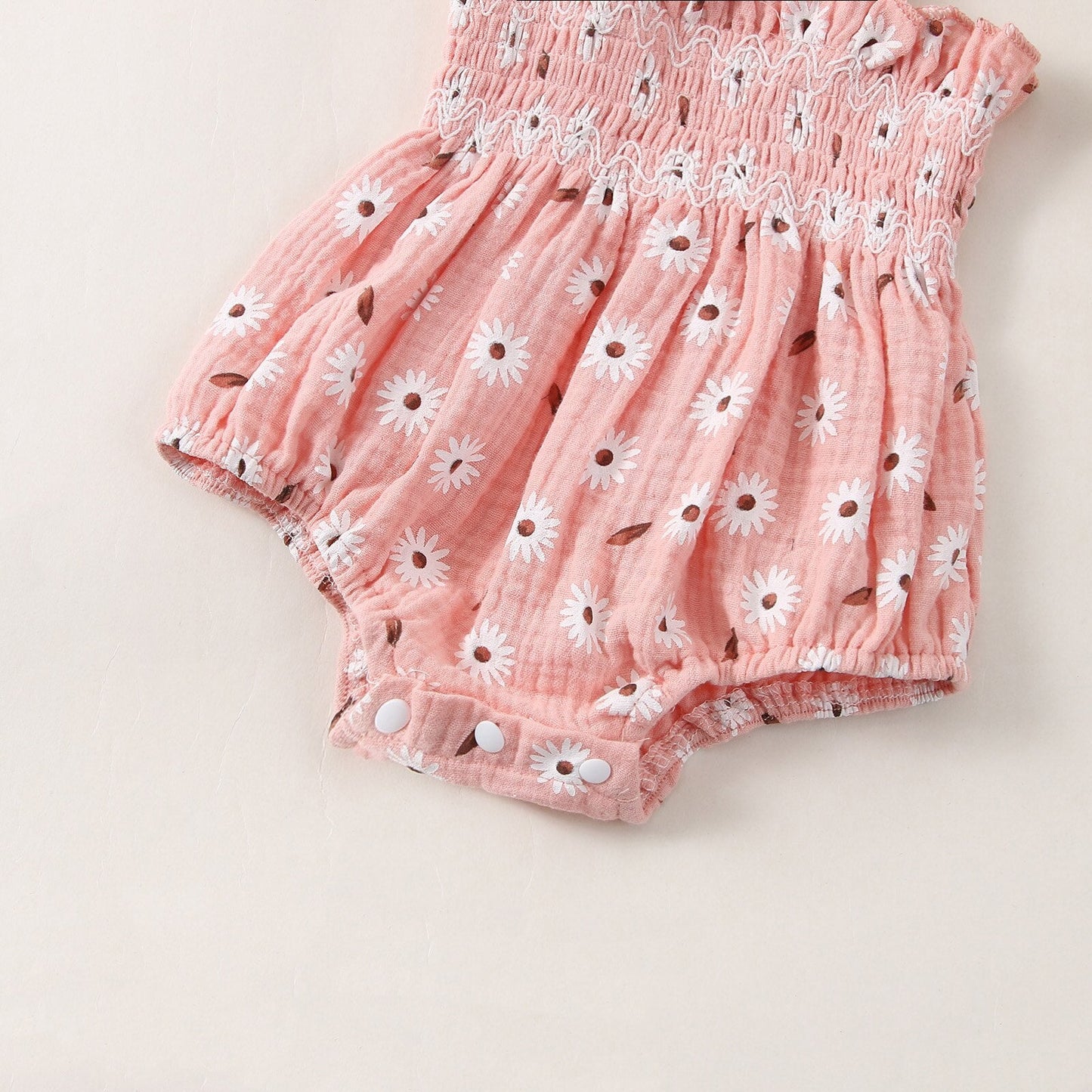 Body infantil con flores y fajín
