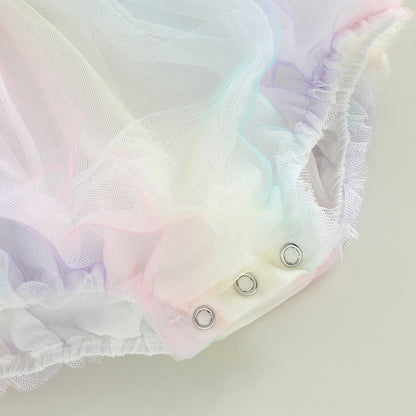 Body infantil de tul de colores