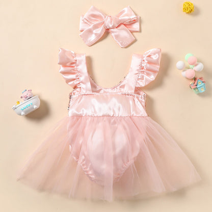 Vestido de tul body + lazo 