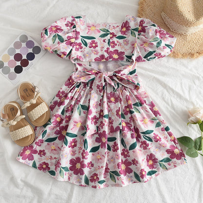 Vestido elegante con lazo