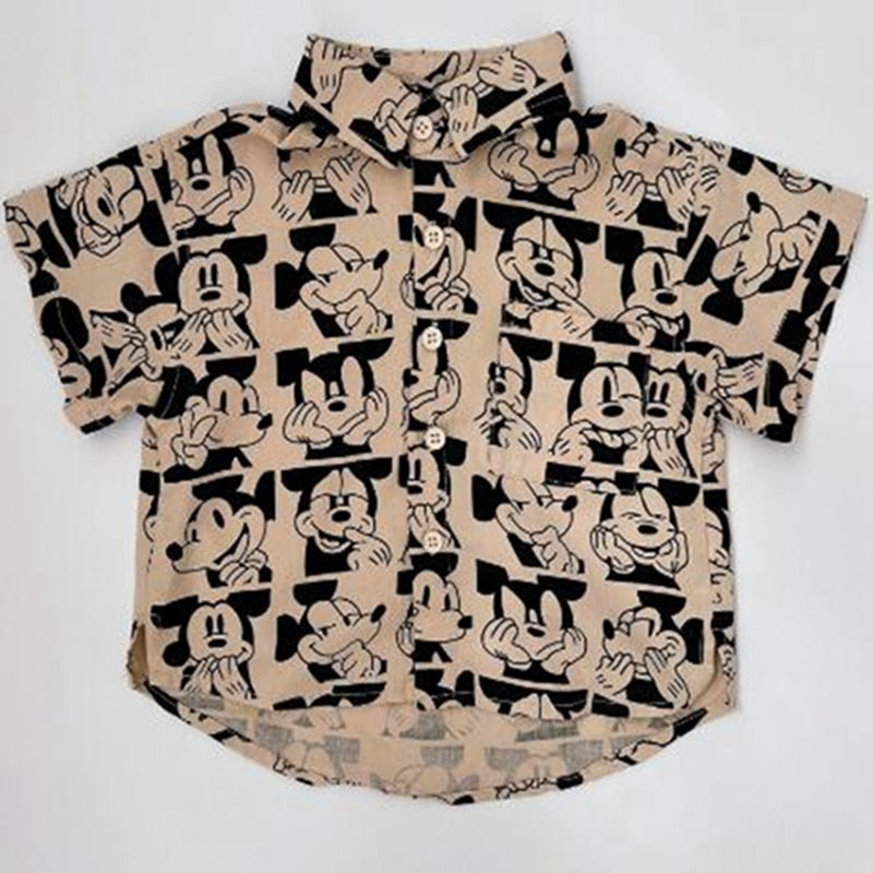 Camisa de manga larga de Mickey de dibujos animados