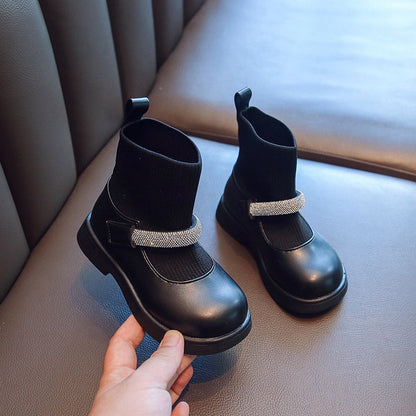Botas con cierre brillante 