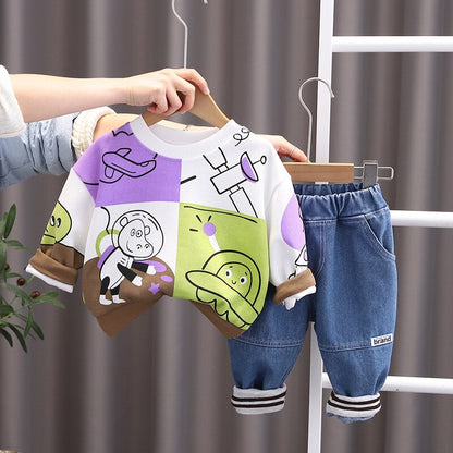 Conjunto de blusa infantil Colores