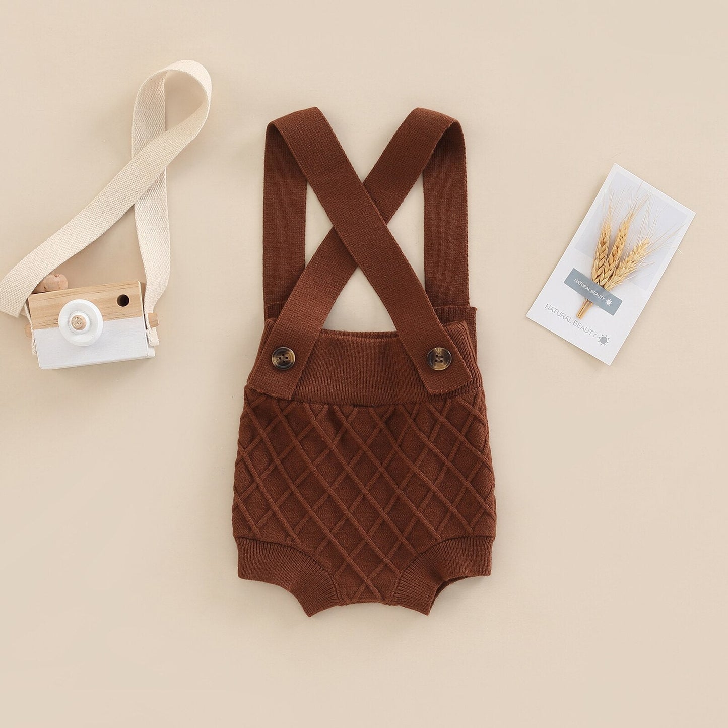 Body infantil marrón