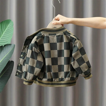Chaqueta de cuadros para niños
