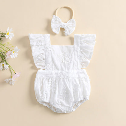 Body infantil floral + fajín