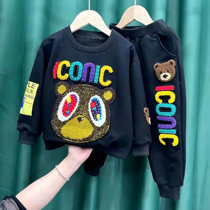 Conjunto de ropa deportiva para niños y niñas, 2 piezas