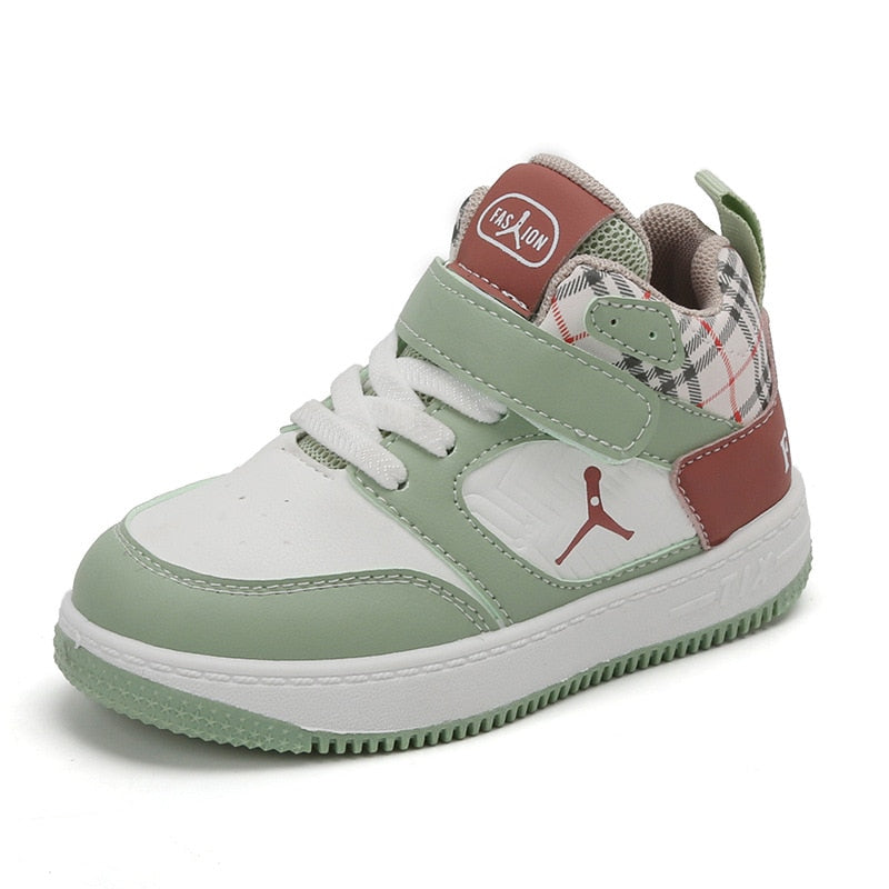 Zapatillas altas de baloncesto transpirables para niños 