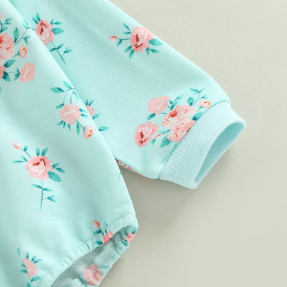 Body de bebé osito de peluche y flores