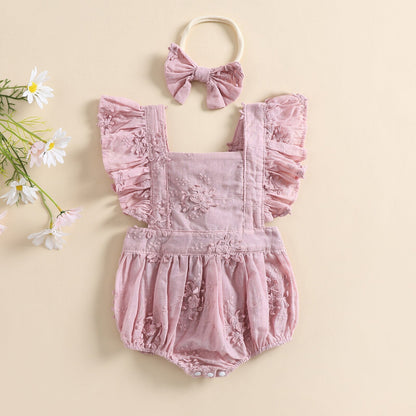 Body infantil floral + fajín