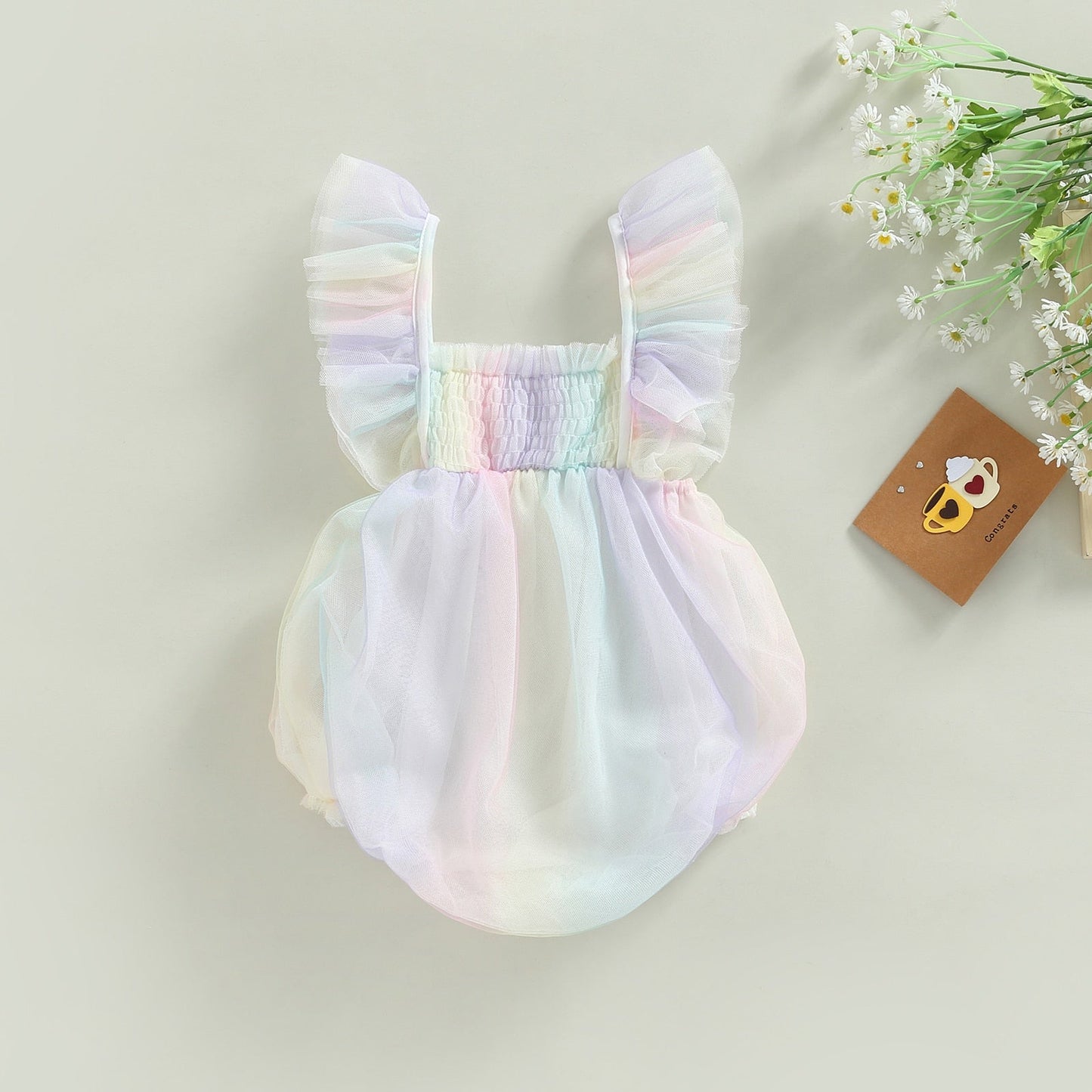 Body infantil de tul de colores