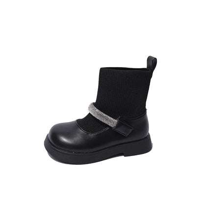 Botas con cierre brillante 