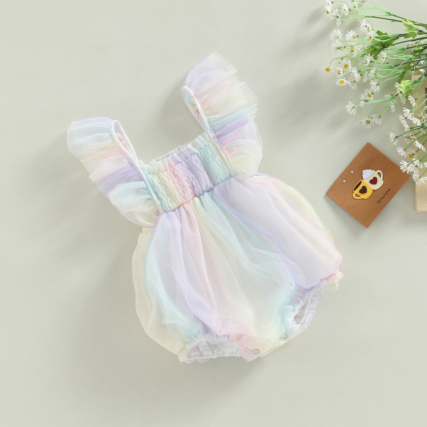 Body infantil de tul de colores