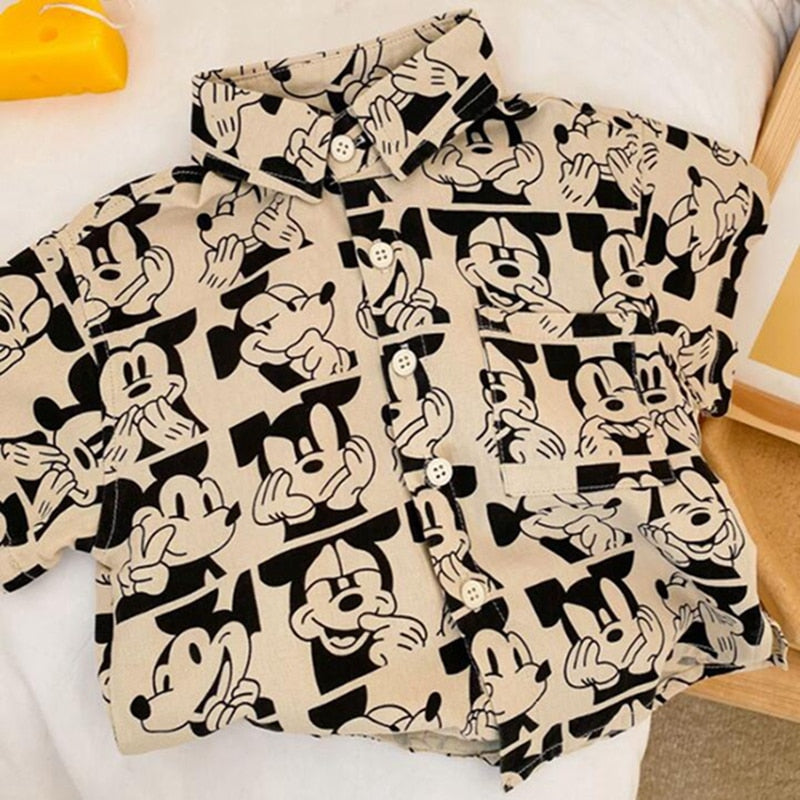 Camisa de manga larga de Mickey de dibujos animados