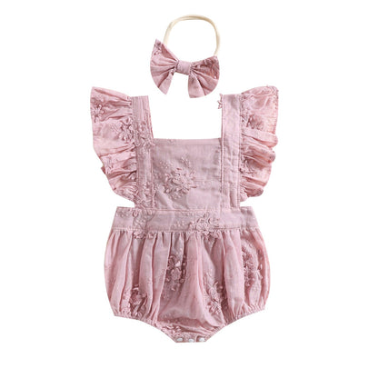 Body infantil floral + fajín