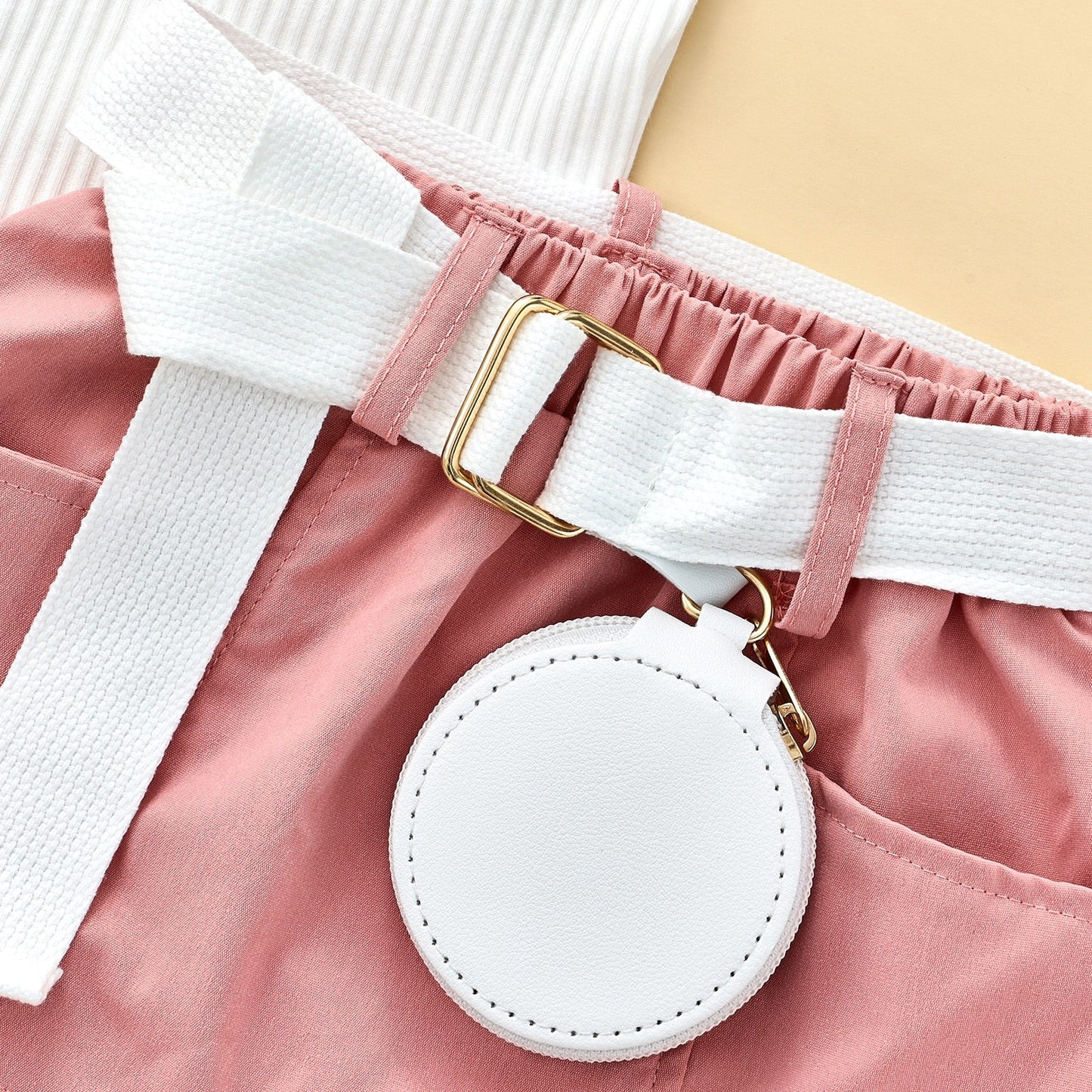 Conjunto de falda de verano para niños sin mangas
