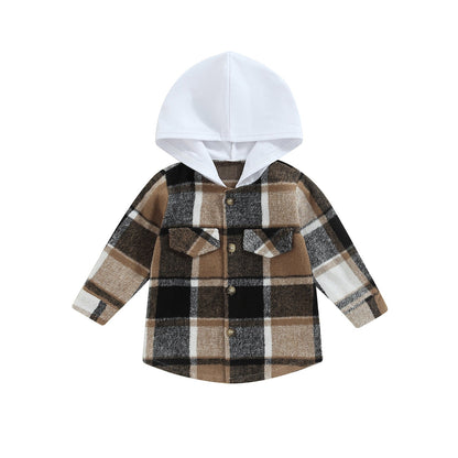 Blusa de ajedrez con capucha